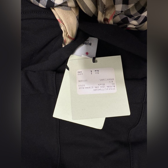 Burberry Scarf Tie Cott Hoodie size XS - Picture 8 of 10